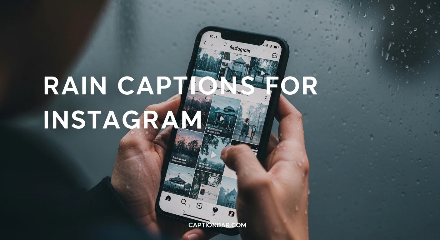 Rain Captions for Instagram
