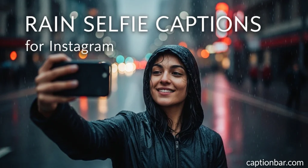 Rain Selfie Captions for Instagram