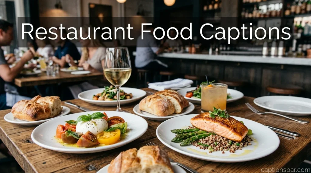 Restaurant Food Captions