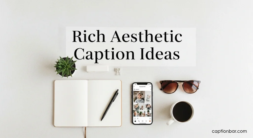 Rich Aesthetic Caption Ideas