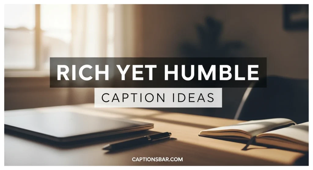 Rich Yet Humble Caption Ideas