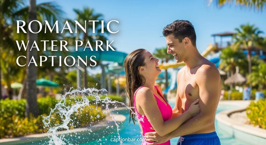 Romantic Water Park Captions