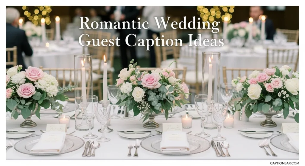 Romantic Wedding Guest Caption Ideas