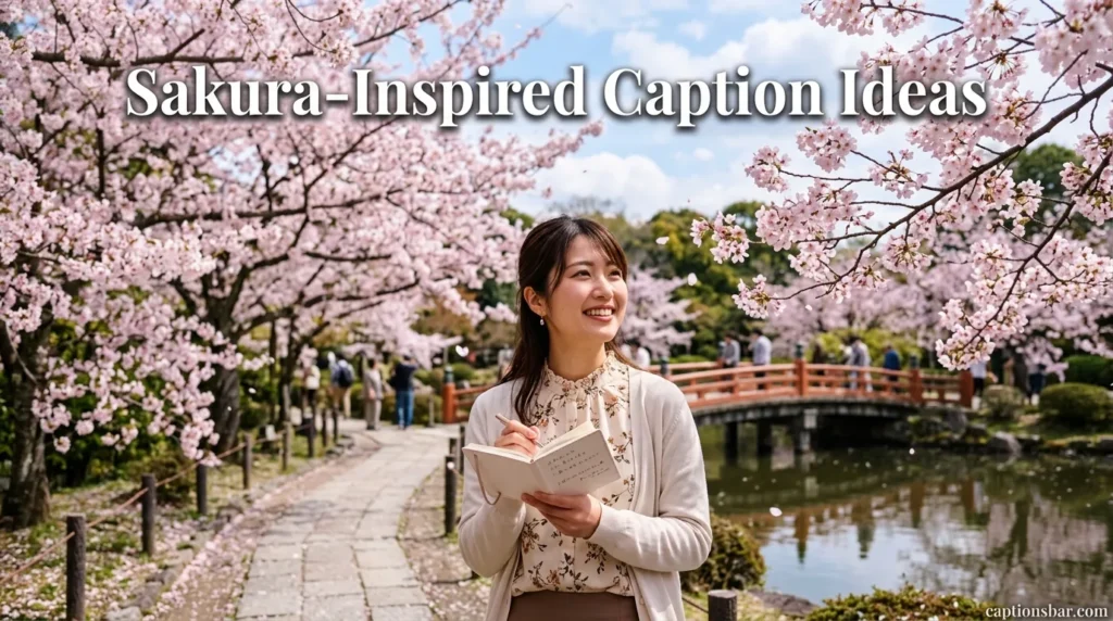 Sakura-Inspired Caption Ideas