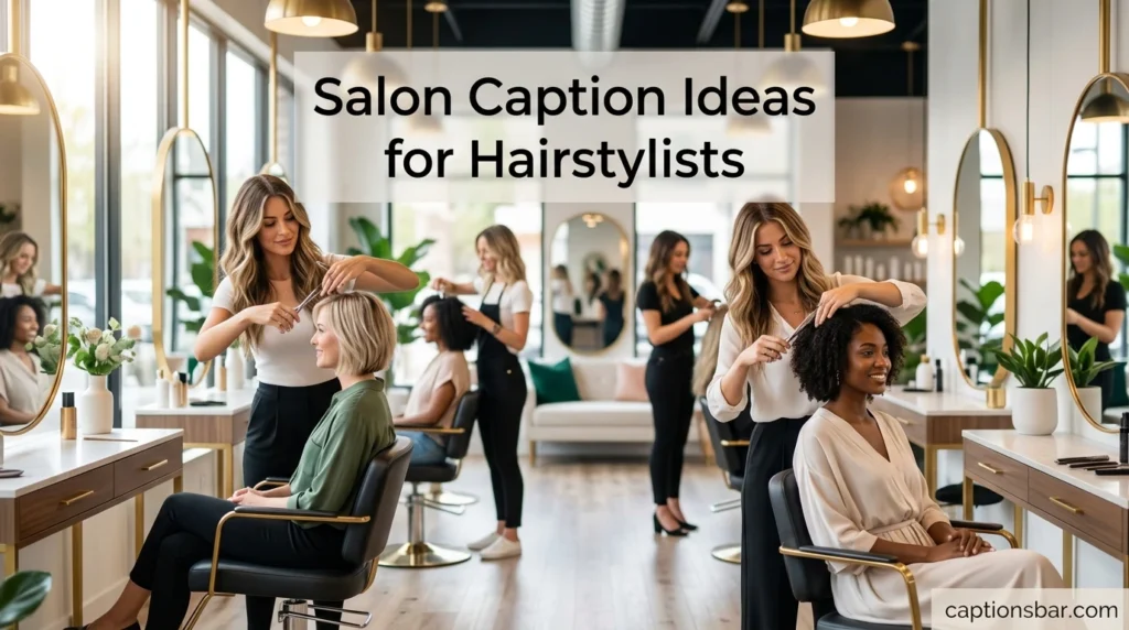 Salon Caption Ideas for Hairstylists