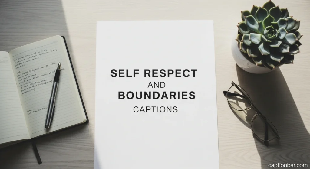 Self Respect and Boundaries Captions