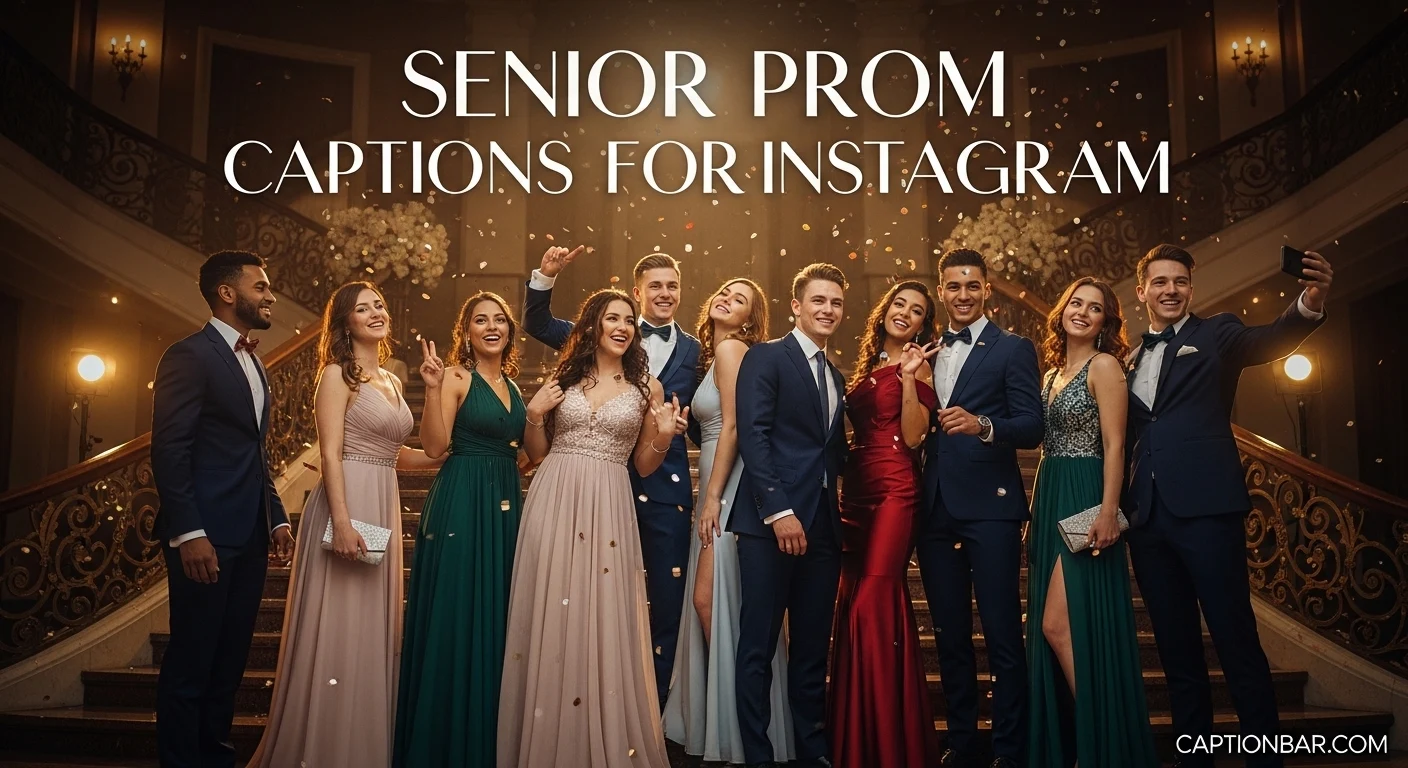 Senior Prom Captions for Instagram