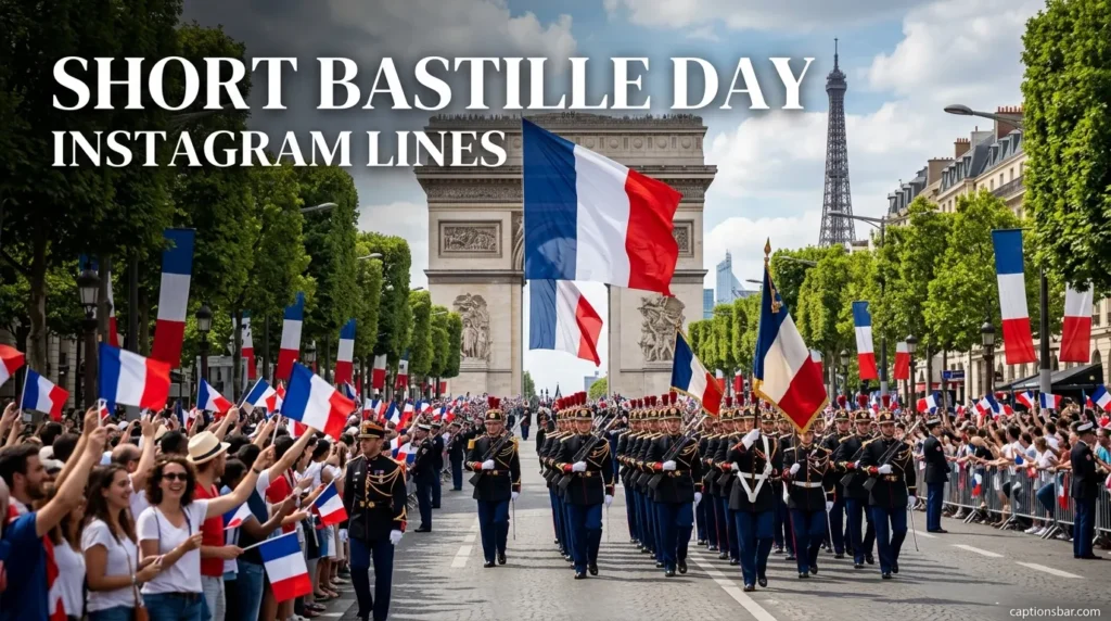 Short Bastille Day Instagram Lines