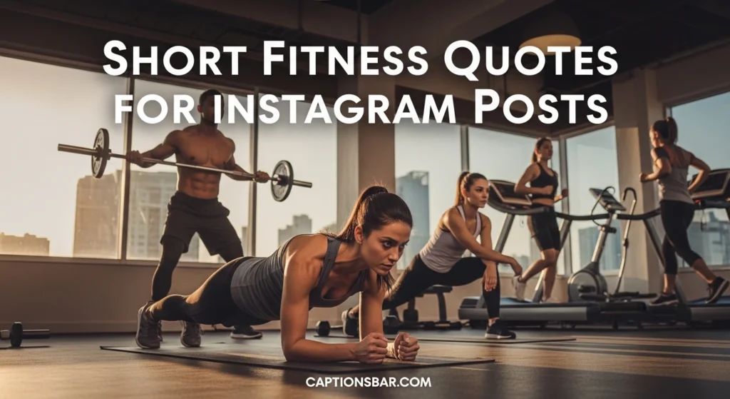 Short Fitness Quotes for Instagram Posts