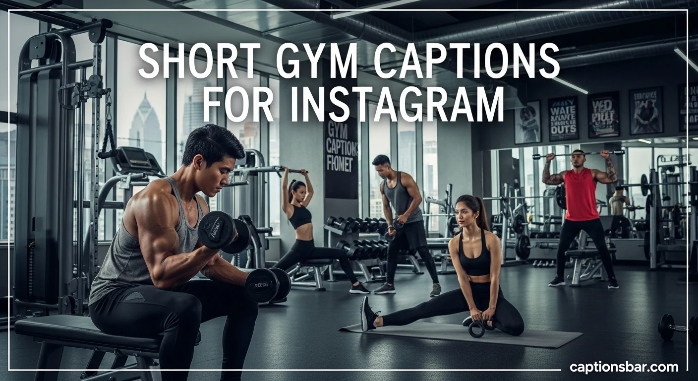 Short Gym Captions for Instagram