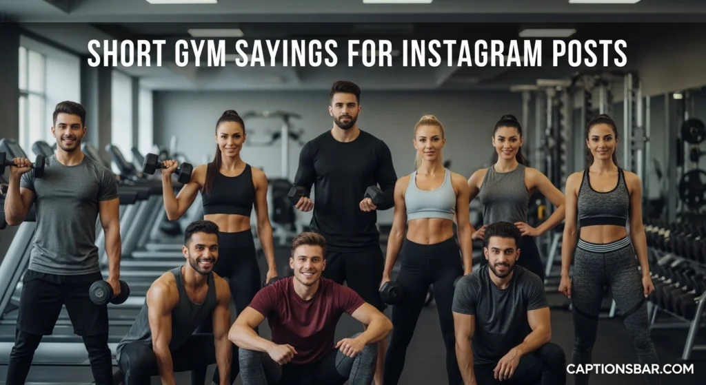 Short Gym Sayings for Instagram Posts
