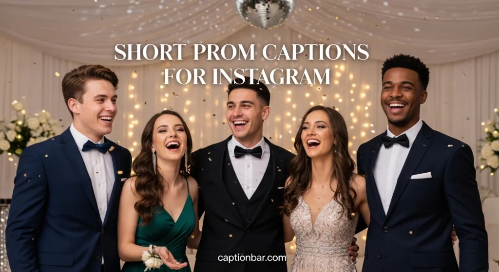 Short Prom Captions for Instagram