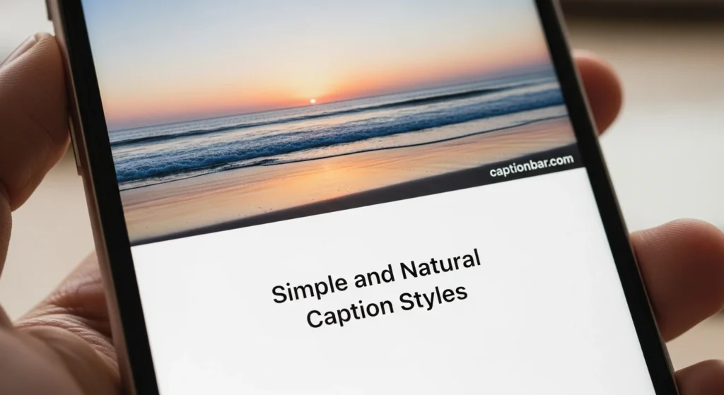 Simple and Natural Caption Styles