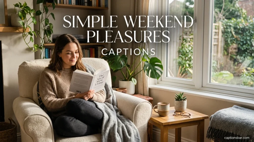 Simple Weekend Pleasures Captions