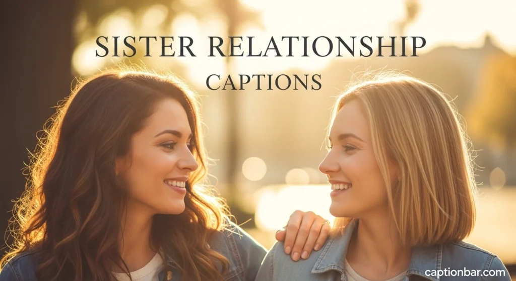 Sister Relationship Captions