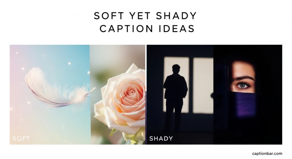 Soft Yet Shady Caption Ideas
