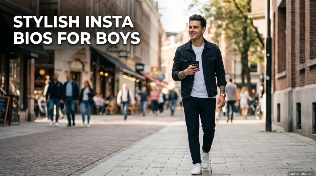Stylish Insta Bios for Boys