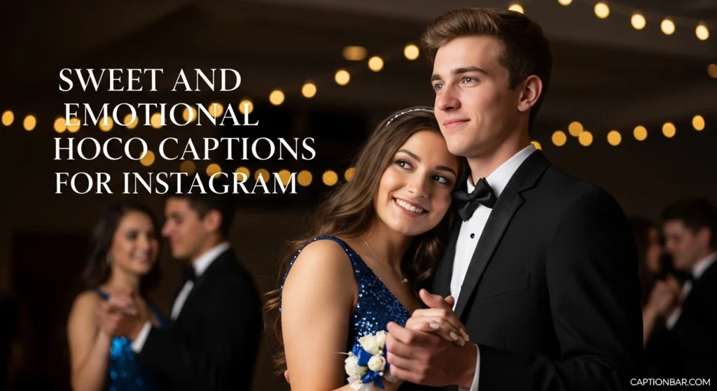 Sweet and Emotional Hoco Captions for Instagram