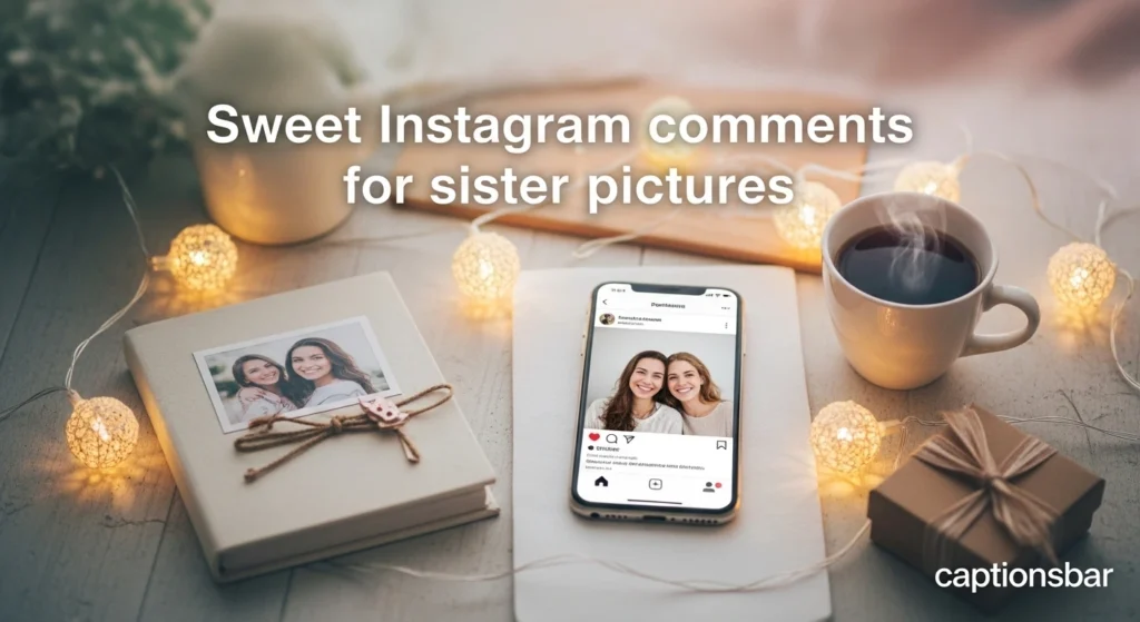 Sweet Instagram comments for sister pictures