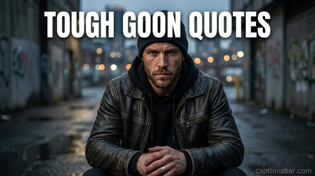 Tough Goon Quotes