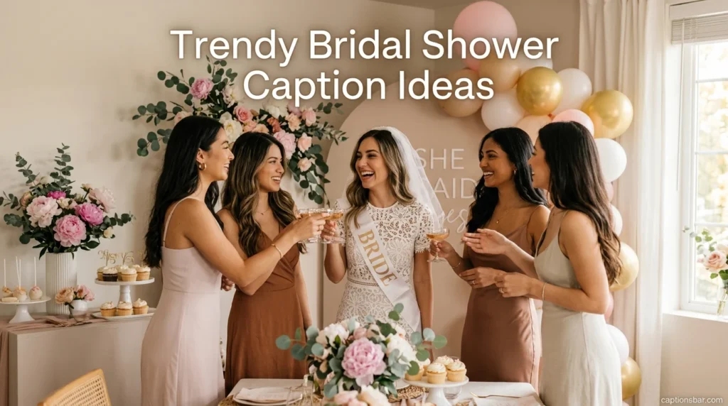 Trendy Bridal Shower Caption Ideas