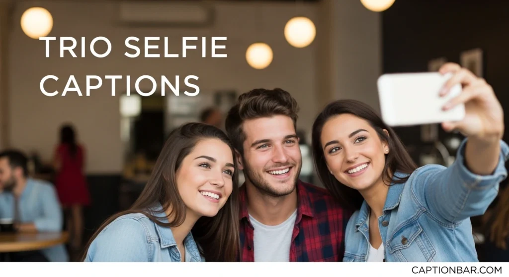 Trio Selfie Captions