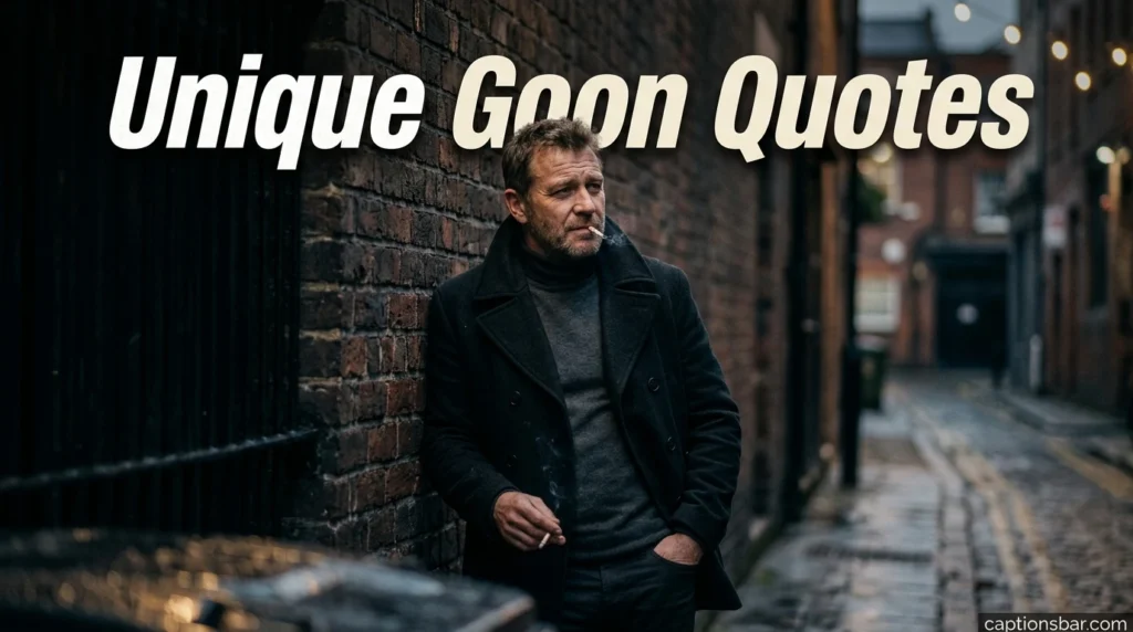 Unique Goon Quotes