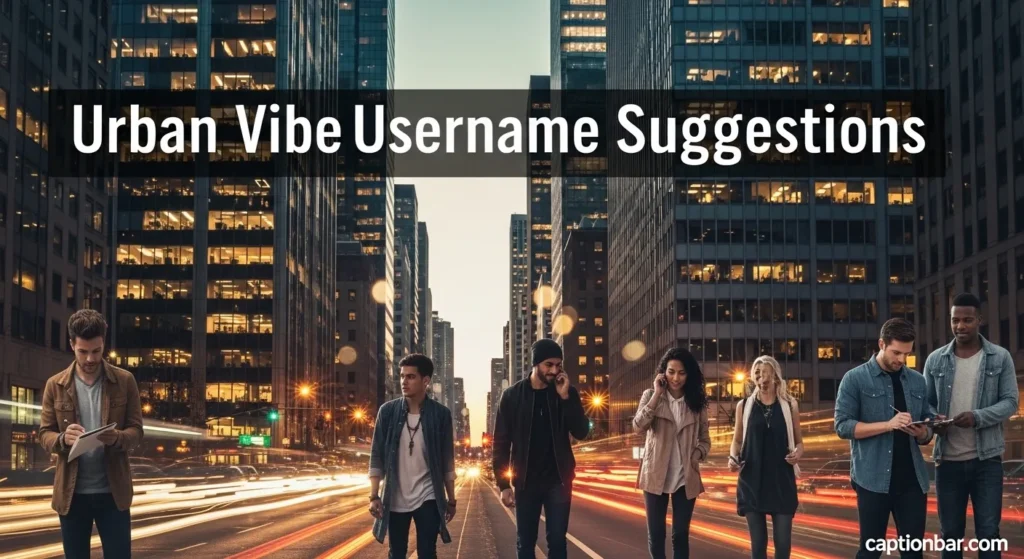 Urban Vibe Username Suggestions
