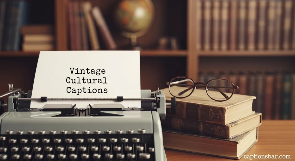 Vintage Cultural Captions