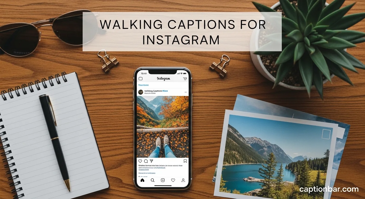 Walking Captions for Instagram