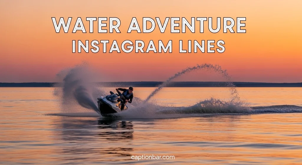Water Adventure Instagram Lines