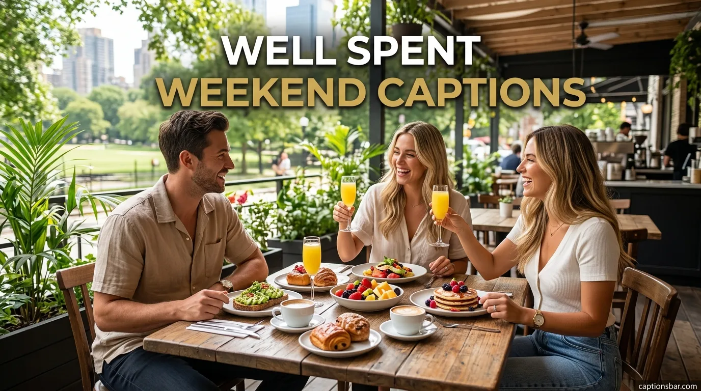 Well Spent Weekend Captions