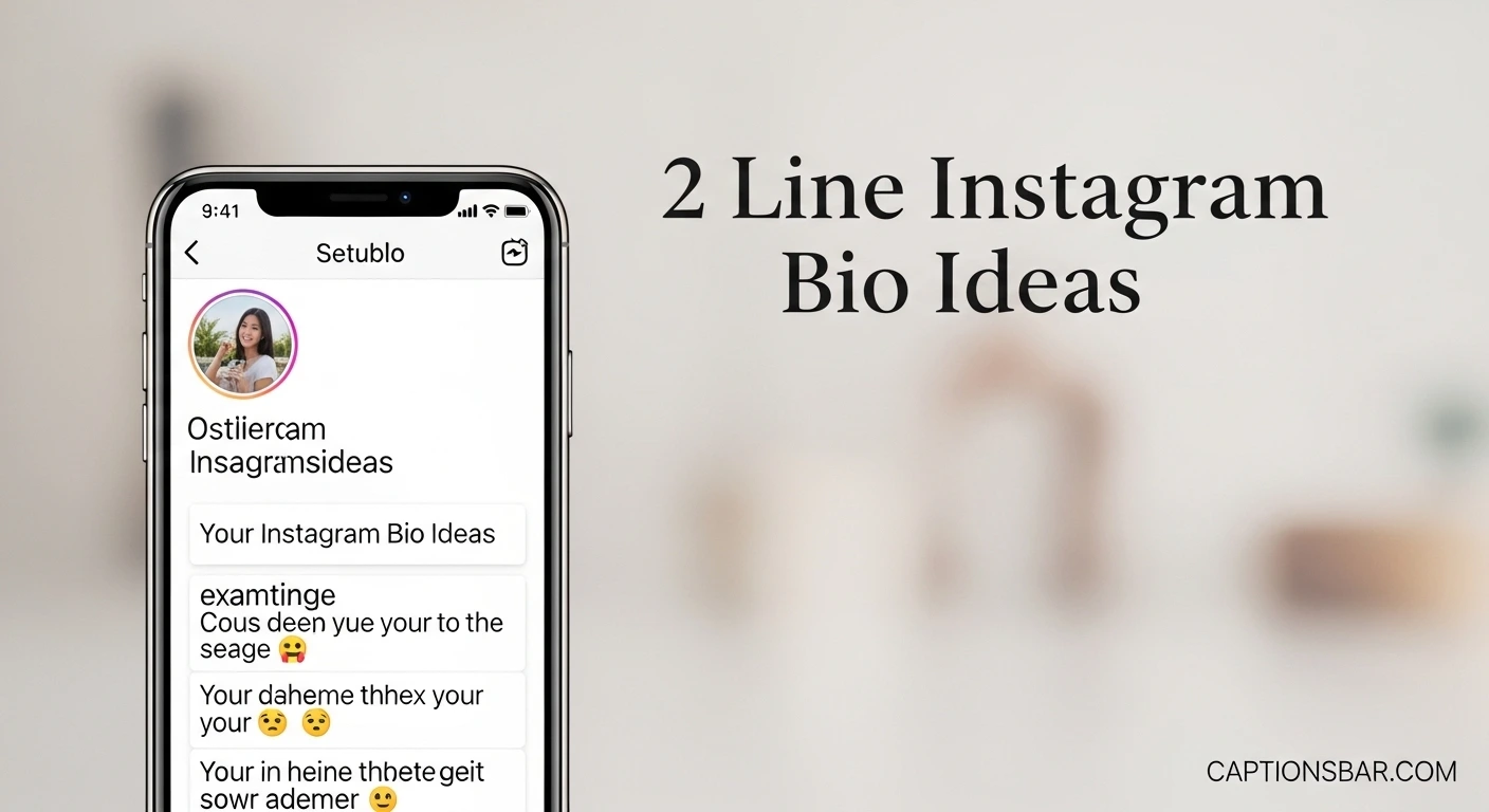 2 Line Instagram Bio Ideas