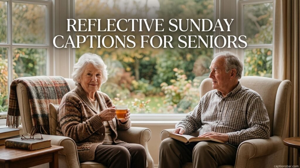 Reflective Sunday Captions for Seniors