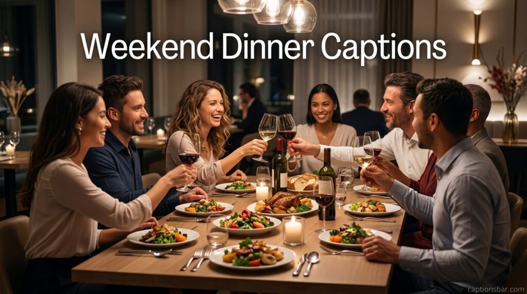 Weekend Dinner Captions