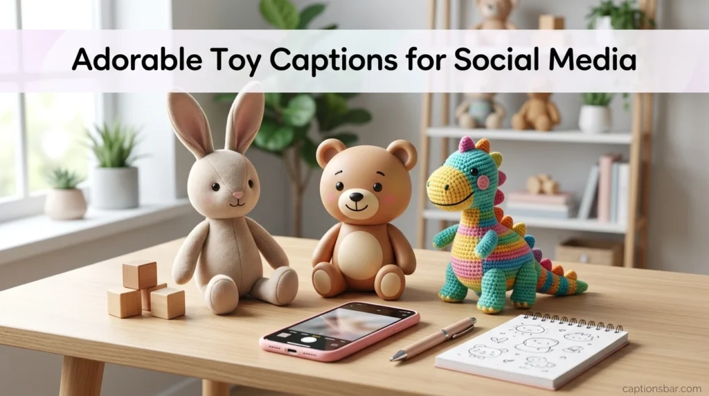 Adorable Toy Captions for Social Media