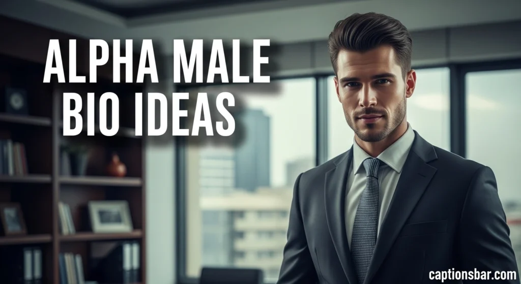Alpha Male Bio Ideas