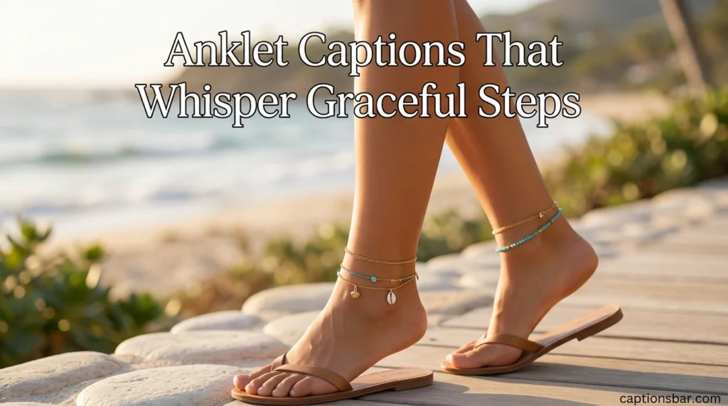 Anklet Captions That Whisper Graceful Steps