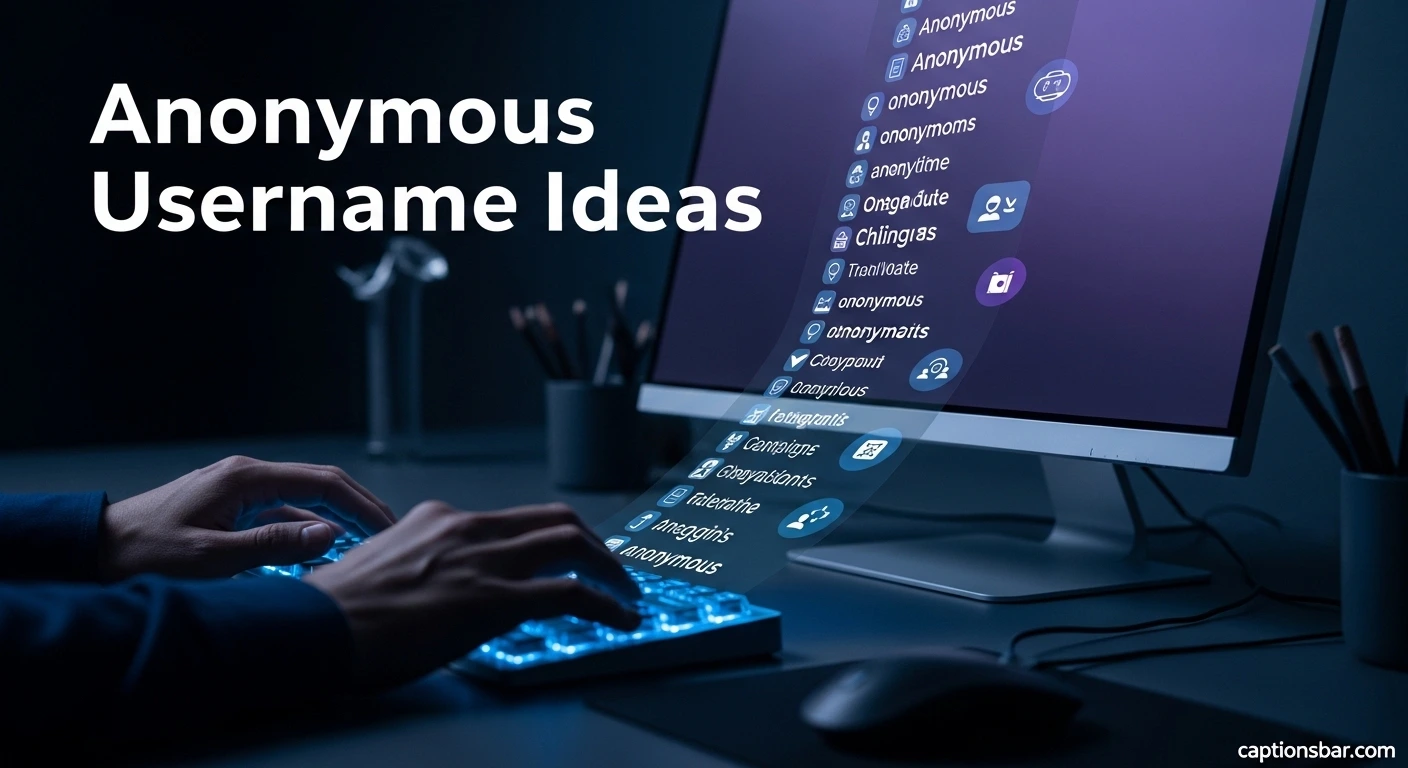 Anonymous Username Ideas