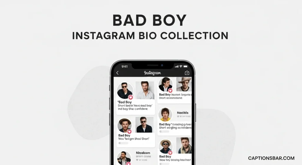 Bad Boy Instagram Bio Collection