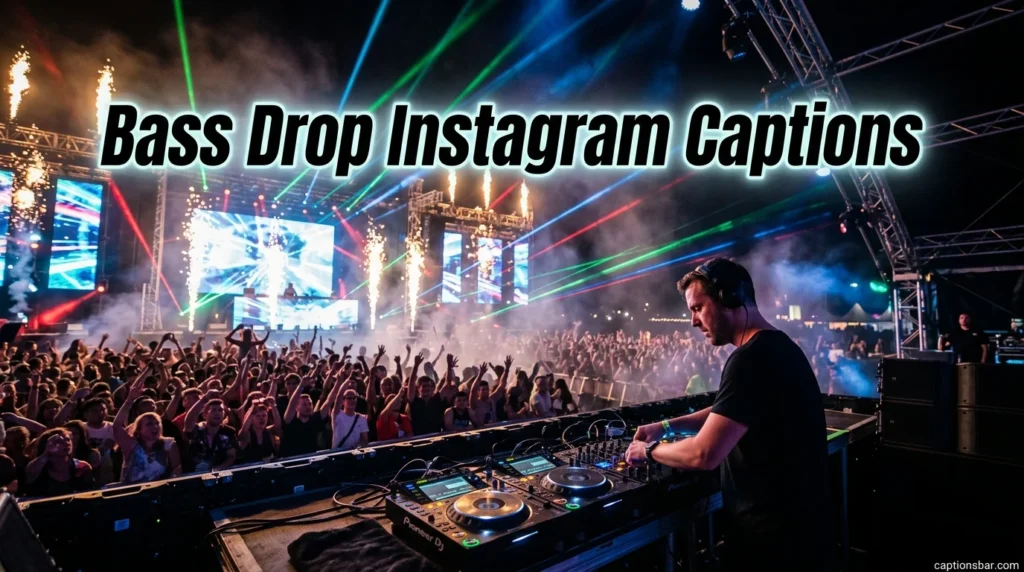 Bass Drop Instagram Captions