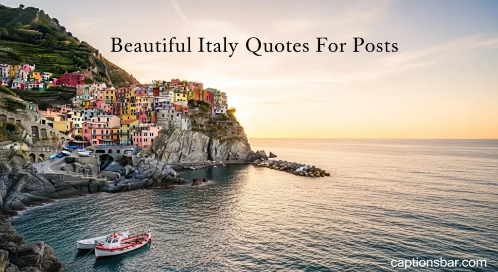 Beautiful Italy Quotes For Posts