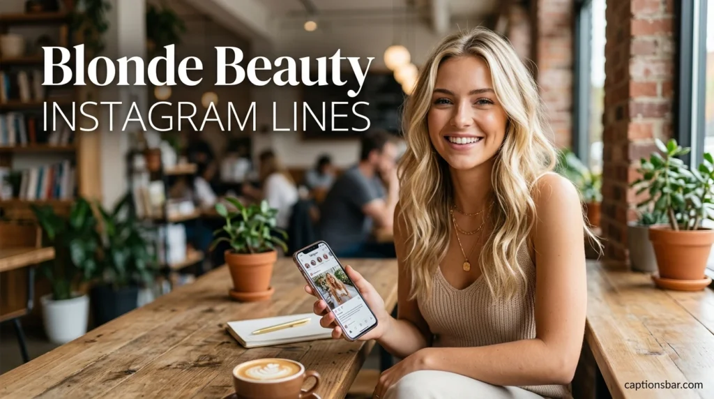 Blonde Beauty Instagram Lines
