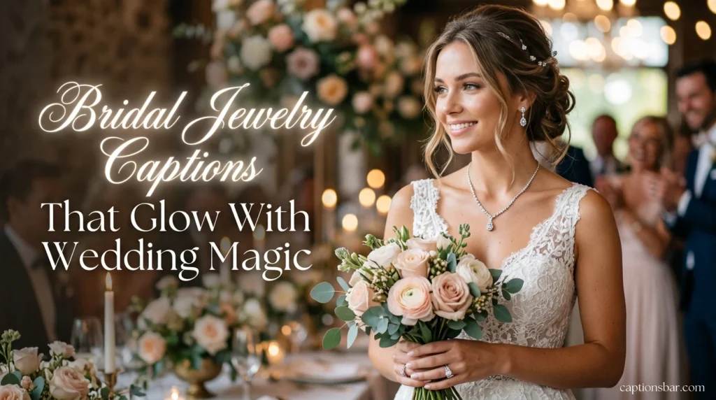 Bridal Jewelry Captions That Glow With Wedding Magic
