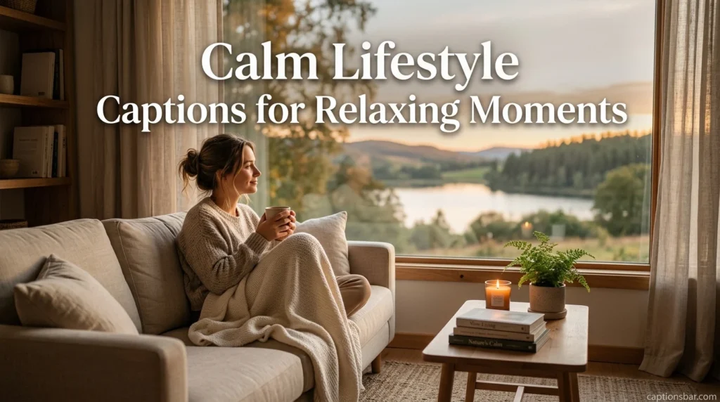 Calm Lifestyle Captions for Relaxing Moments