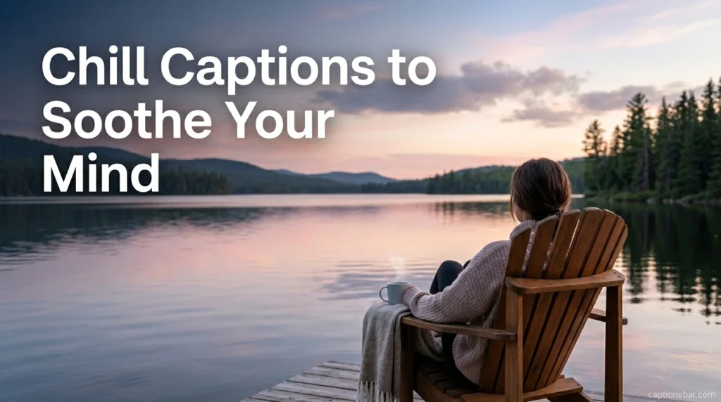 Chill Captions to Soothe Your Mind