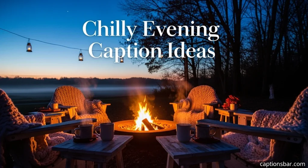 Chilly Evening Caption Ideas