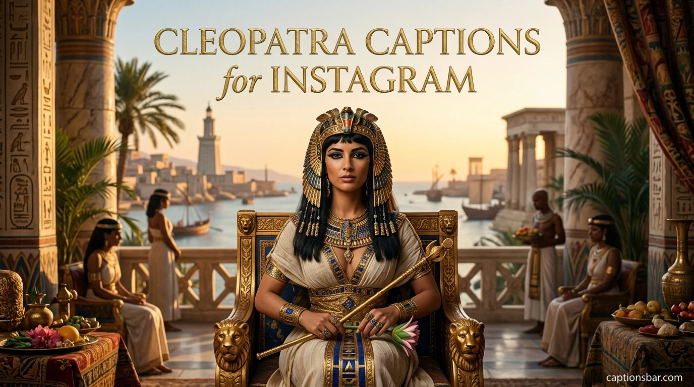 Cleopatra Captions for Instagram