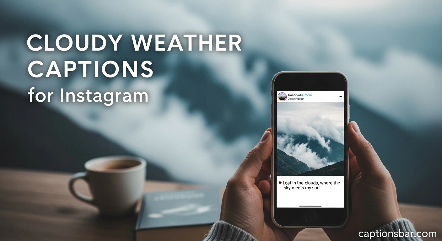 Cloudy Weather Captions for Instagram
