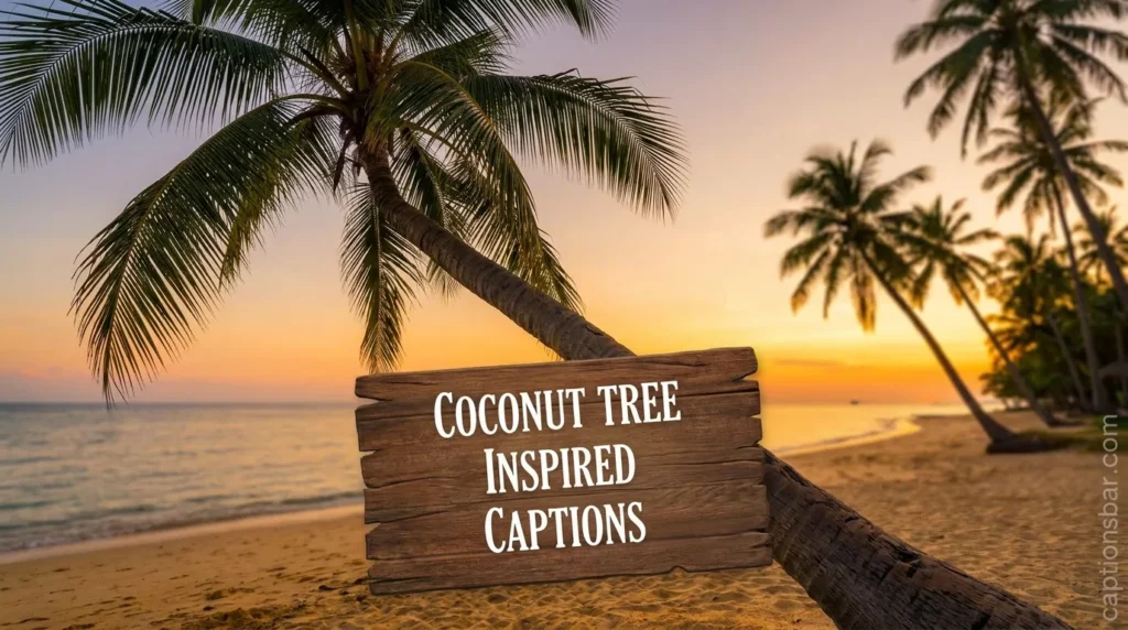 Coconut Tree Inspired Captions